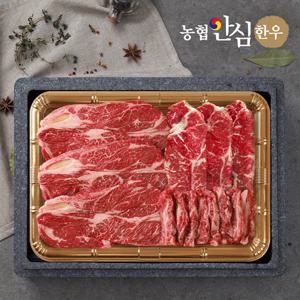 [농협안심한우] 한우 1등급 으뜸구이세트 1kg(등심500g+채끝300g+특수200g)