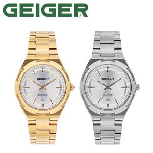 가이거(GEIGER) 남성용 다이아몬드 메탈 워치 GE1247