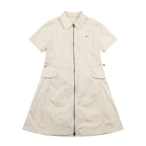 [볼빅어패럴] 여성 골프 허리밴딩 셔츠에리 풀오픈 원피스 VLOPO301_IV