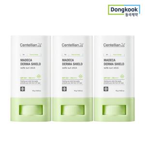 [5%적립] 센텔리안24 마데카 더마쉴드 세이프 촉촉 쿨링 선스틱 18g 3개 SPF50+ 24H 자외선차단 진정 비건인증