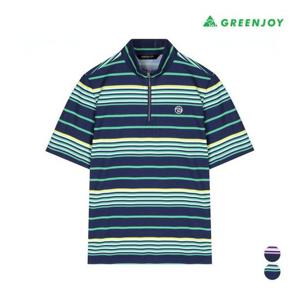 [그린조이]여성 멀티ST 엠보프린트 반지퍼 티셔츠