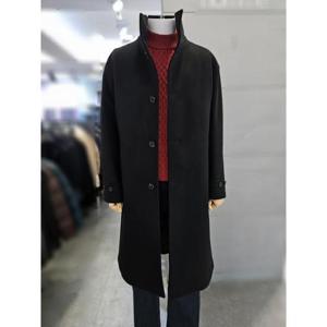 바쏘옴므 세이브존03 바쏘옴므 남성 울  혼방 하이넥 오버핏 롱 코트 WSAGY4CJ39A