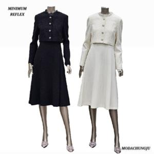 [미니멈]MD 자켓 레이어드 A라인 원피스  MD MXDAWO9160 A_CJ