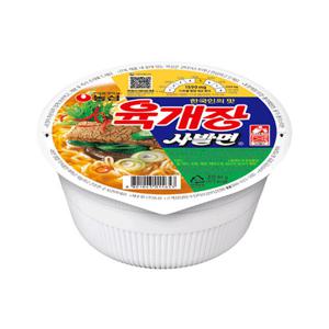 컵라면 소컵 농심 육개장 사발면 86g 12개
