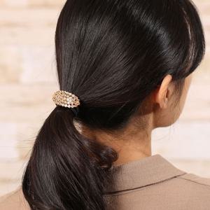 (엔젤슈슈) 크리스탈 라운드 큐빅 머리끈 피치 헤어끈 생활용품 가정용품 생필품