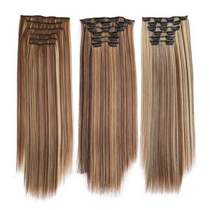 단계별 헤어피스 6개1세트 부분가발 브릿지가발 똑딱