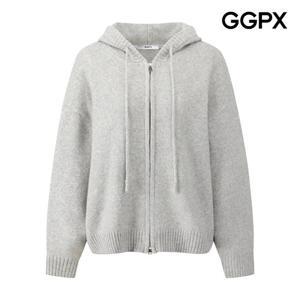 GGPX  울 집업 후드 니트 가디건 GQ1KG002F