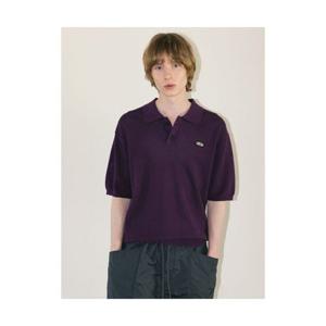 에잇세컨즈 8SECONDS 미니 와펜 카라 반소매 니트 퍼플 (264451EY1U) 264451EY1U 405405