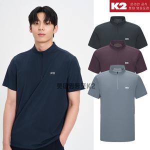 K2 남성 여름 오싹 썬가드 냉감 반팔 집업티셔츠 KMM25223YD