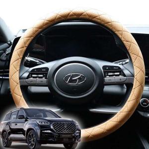 올뉴렉스턴 핸들커버 타공형 가죽퀼팅 핸들카바