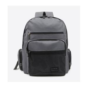 그레이-활용도 높은 학생 백팩 메쉬 포켓 캐주얼