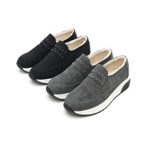 퍼운동화 인조 퍼 여성 운동화 슬립온 키높이 굽 4cm