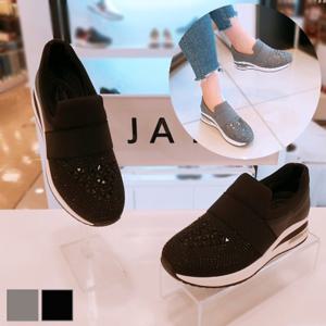 [제이시]제이시 소가죽 여성 키높이 슬립온 5cm K001