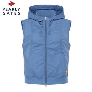 [파리게이츠] 파리게이츠 여성 백 메쉬 셔링 절개선 후드 베스트 521E3JV101_BL