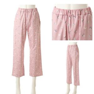 [비너스] 순면 80수 강아지나염 여자 잠옷바지 VPA458WPL 100사이즈 여성 순면 파자마 캐릭터 잠옷 9부기장