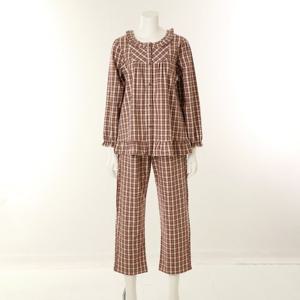 [비너스][VPA4580W]웜후레쉬 소재 기모가공 선염체크 파자마