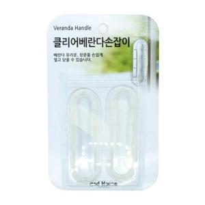베란다 유리문 창문 붙이는 만능 손잡이 2P 베란다손잡이 유리문손잡이 창문손잡이 붙이는손잡이 도어용품