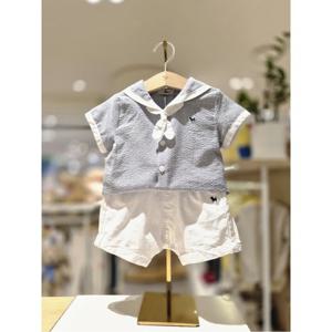 블루독베이비 10 26SS신상GR) 클래식세일러상하세트(백일돌아기옷) (14631361008)