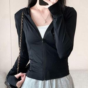 [의류] 슬림핏 후드 얇은 트레이닝 집업 FD-0453