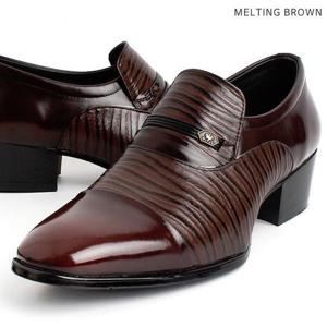 [로즈블로썸][멜팅브라운] 소가죽 정장구두 남성키높이구두 D20