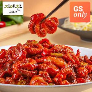 지예찬 쭈꾸미볶음 400gX5팩 / [증정]우동사리 2팩 / GS단독 브랜드