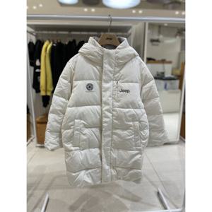 베이직 롱 다운 점퍼 주니어롱패딩 KN4JPU493-OW