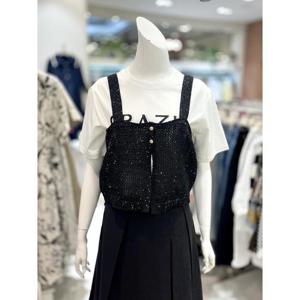 소고 세이브존01 스팽글 포인트 니트 조끼 AK1TA17