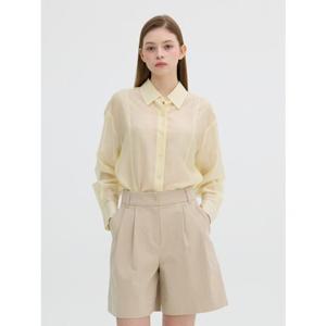 [올리브데올리브] 시스루 금속 장식 셔츠 OW5SB267  OW5SB267