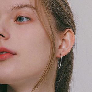 제이로렌 실버 클릭 링 귀걸이 M03887