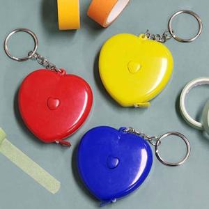 피팅줄자 원터치 열쇠고리 하트줄자 줄자 열쇠고리줄자