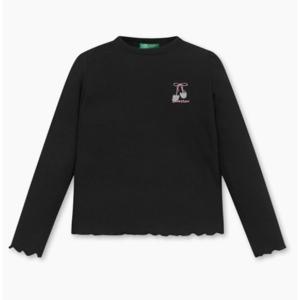 [베네통키즈]25FW-인터록 골지 티셔츠/QATS04541