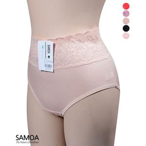 (사모아)천연 소재 흡한속건 허리레이스 팬티
