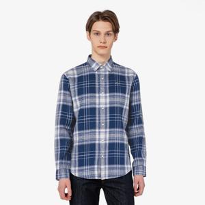 [라코스테공식] 남성 린넨 빅체크 셔츠 CH639E-55G 166