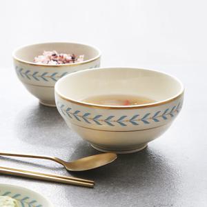 시라쿠스 로렐리프 도자기 국그릇 대접 2color 택1