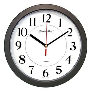 GB4124 무소음 모던 월넛 벽시계 28cm 제조한국