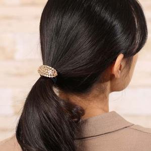 (엔젤슈슈) 크리스탈 라운드 큐빅 머리끈 피치 헤어끈 생활용품 가정용품 생필품