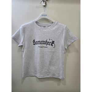 [에꼴리에]3부 엔틱 레터링 스판 슬림티 26B04860