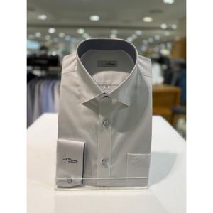 [듀퐁셔츠] 25S S  화이트 솔리드 스판 배색포인트 일반핏셔츠 SE5SM12LS703SWH SE5SM12LS703