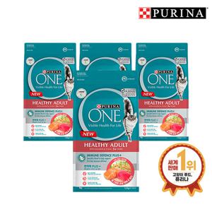 원 고양이사료 1세이상 순살 연어와 참치 1.5KG 4개