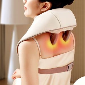 테크러브 넥프렌즈 온열 무선 목 어깨 안마기 승모근 마사지기