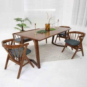 (착불)우아미가구 마빌리 원목 6인 식탁 벤치의자 세트