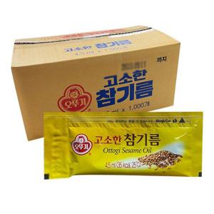 [오뚜기]오뚜기 고소한참기름 4.5ml 1박스 (1000개입)
