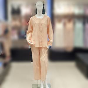 [비너스] 아사 면 선염 체크 파자마(vpa4500w)