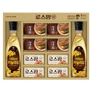 안심97 (롯데푸드) 디테일 구성 3호 카놀라유 명절 추 명절선물세트