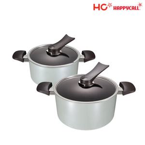 [HC해피콜] 뉴버던트 티타늄 IH 냄비 2종E (양수20,곰솥24)