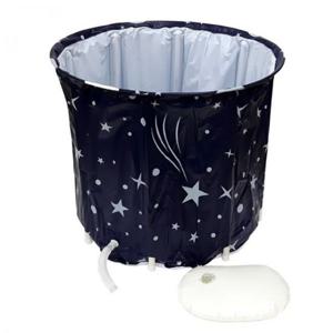 원통형 반신 사우나 접이식 캠프 욕조 이동형 간편접