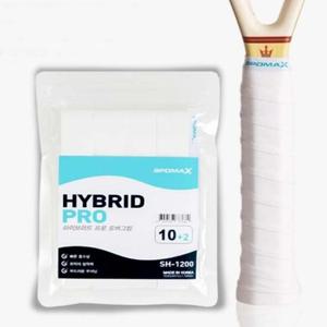 스포맥스 SH-1200 하이브리드 오버그립 12P (화이트) 라켓그립 배드민턴 테니스