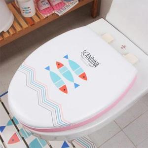 [반려] 욕실소품 스칸디나 소프트 변기커버 O형 대형 피쉬