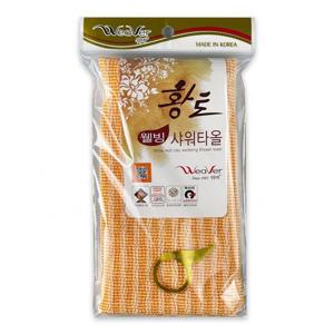 위버 황토 웰빙 샤워타올 1P -O