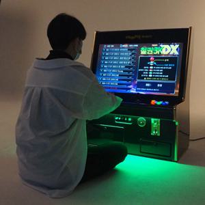 32형_좌식(강화유리) 블랙 오락실 게임기 레트로게임기